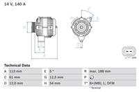 Bosch Generator  0 986 080 380