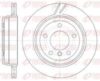 Remsa Bremsscheibe Hinterachse  6772.10