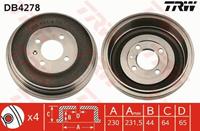 TRW Bremstrommel Hinterachse  DB4278