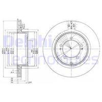 Delphi Bremsscheibe Hinterachse  BG3811