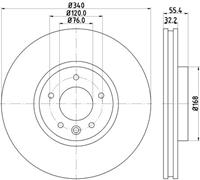 Hella Pagid GmbH Remschijven 8DD355129251