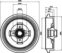 Textar Bremstrommel Hinterachse  94012300