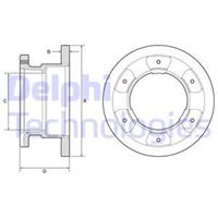 Remschijf DELPHI BG9201, 1 deel