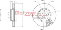 Metzger Bremsscheibe Vorderachse  6110577