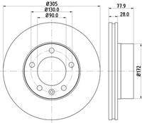 Hella Pagid GmbH Remschijf 8DD355127791