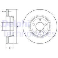 Delphi Bremsscheibe Hinterachse  BG4937C