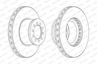 Ferodo Bremsscheibe  FCR186A