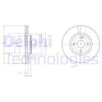 Delphi Bremsscheibe Vorderachse  BG3966