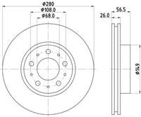 Hella Bremsscheibe Vorderachse  8DD 355 102-541