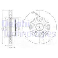 Remschijf DELPHI BG9075C, 1 deel