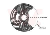 Van Wezel Spritzblech, Bremsscheibe Vorderachse rechts  3029372