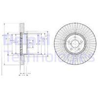 Remschijf DELPHI BG9105, 1 deel