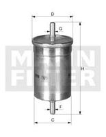 MANN-FILTER Kraftstofffilter  WK 612/1