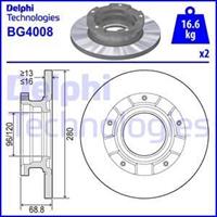 Delphi Remschijf BG4008