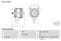 Bosch Generator  0 986 045 290