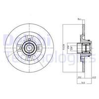 Delphi Remschijf BG9025RS