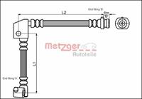 Metzger Bremsschlauch vorne links  4114737