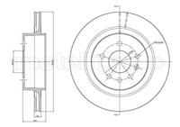 Metelli Bremsscheibe Hinterachse  23-1155C
