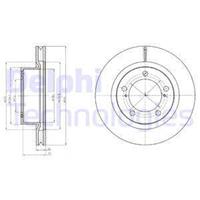 Remschijf DELPHI BG9067, 1 deel