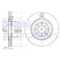 Delphi Bremsscheibe Vorderachse  BG3529