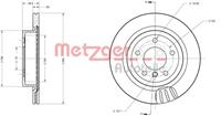 Metzger Bremsscheibe Hinterachse  6110673