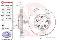 Brembo Bremsscheibe Vorderachse rechts  09.A063.11