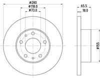 Hella Bremsscheibe Vorderachse  8DD 355 104-391