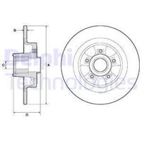 Delphi Remschijf BG9133RS