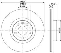 Hella Pagid GmbH Remschijf 8DD355128301