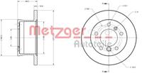 Metzger Bremsscheibe Hinterachse  6110677