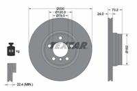 Textar Bremsscheibe Vorderachse  92242003