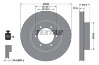 Textar Bremsscheibe Vorderachse  92223903