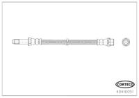 Corteco Bremsschlauch Hinterachse beidseitig  49416051