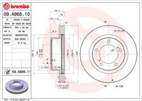 Brembo Bremsscheibe Vorderachse  09.A966.10