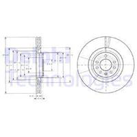 Delphi Bremsscheibe Vorderachse  BG9098