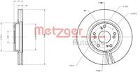 Metzger Bremsscheibe Vorderachse  6110706