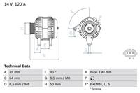 Bosch Generator  0 986 082 440