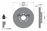 Textar Bremsscheibe Vorderachse  92057603