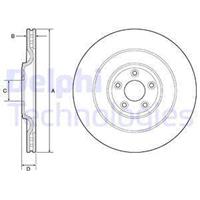 Delphi Bremsscheibe Hinterachse  BG9194C