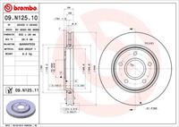 Brembo Bremsscheibe Vorderachse  09.N125.10