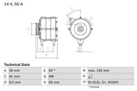 Bosch Generator  0 986 036 020