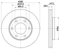 Hella Pagid GmbH Remschijf 54130 8DD355108531