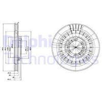 Delphi Bremsscheibe Vorderachse  BG3847