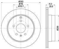 Hella Pagid GmbH Remschijf 8DD355128821