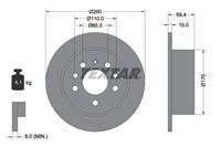 Textar Bremsscheibe Hinterachse  92068800