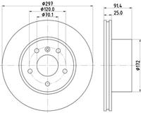 Hella Bremsscheibe Vorderachse  8DD 355 110-811