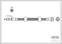 Corteco Bremsschlauch Vorderachse  19033498