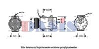 AKS Dasis Kompressor, Klimaanlage  853580N