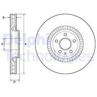 Remschijf DELPHI BG9171C, 1 deel