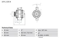 Bosch Generator  0 986 043 660